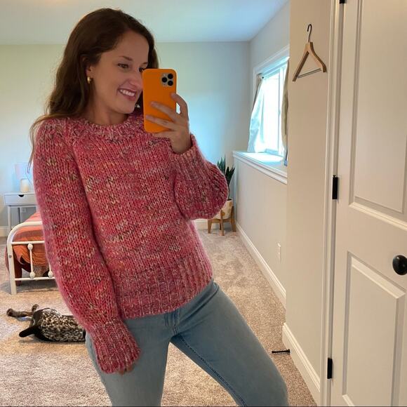 MUNTHE Pink Chunky Marled Sweater 36 Small - Picture 4 of 16